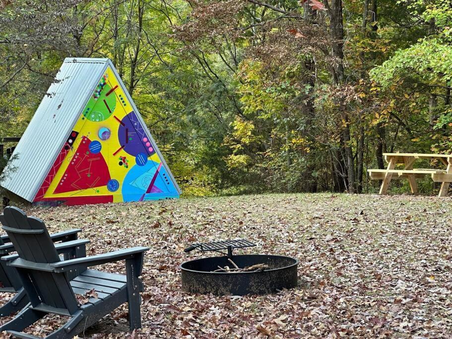Bohamia - Cozy A-Frame Glamp On 268 Acre Forest Retreat Talladega Luaran gambar